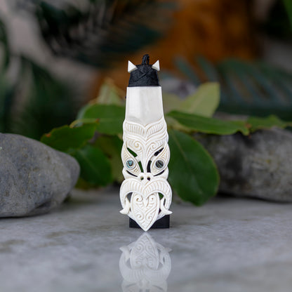 Bone Toki with Tiki Pattern