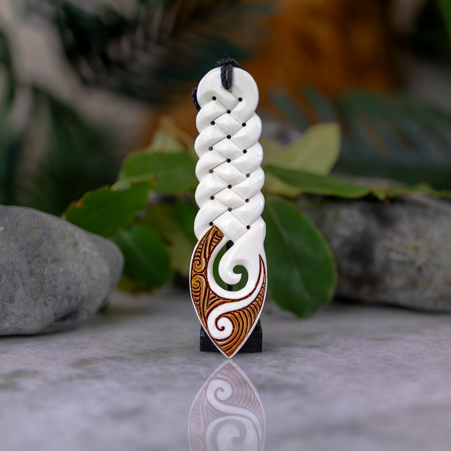 XL Bone Multi Twist Pendant