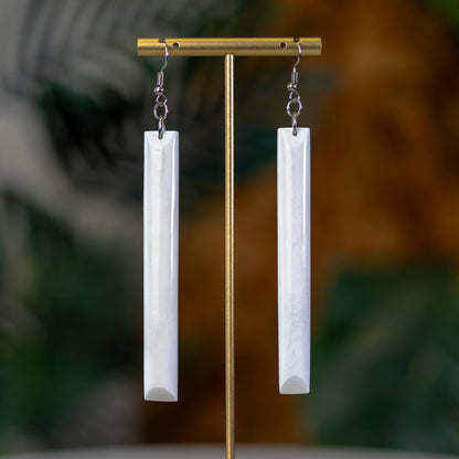 Bone Toki Style Earrings- Large