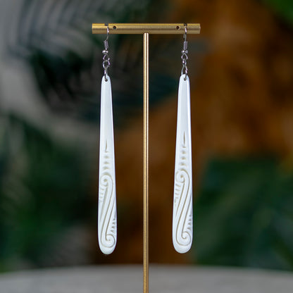 Bone Drop Earrings Large