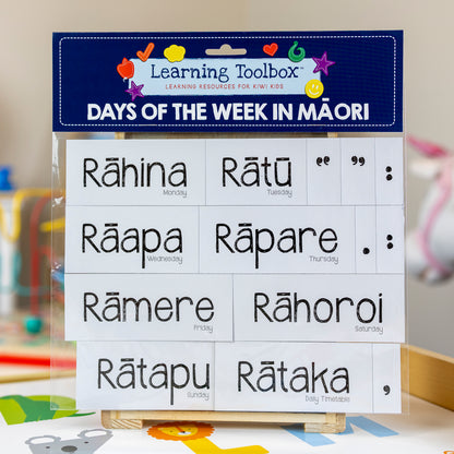 Magnetic NZ Māori Days of Week 14pc