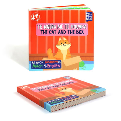 The Cat And The Box: Te Reo Māori Board Book