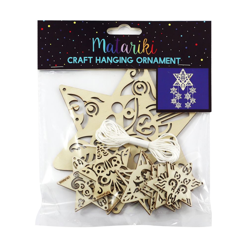 Matariki Craft Hanging Ornament 9pcs