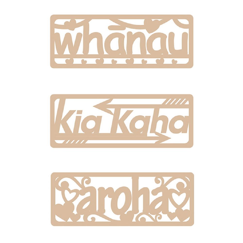 Craft Te Reo Māori Signs 3pcs