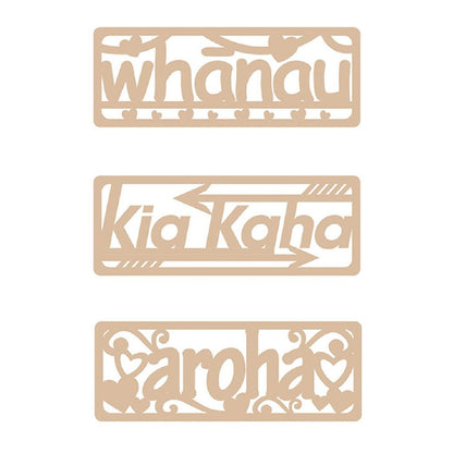 Craft Te Reo Māori Signs 3pcs