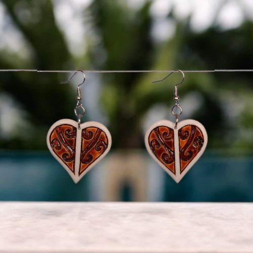 Māori Heartbeat Earrings