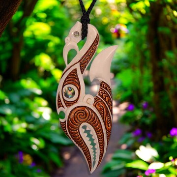 Intricate Manaia Hook Pendant