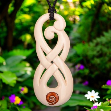 Twist Couple Pendant Necklace