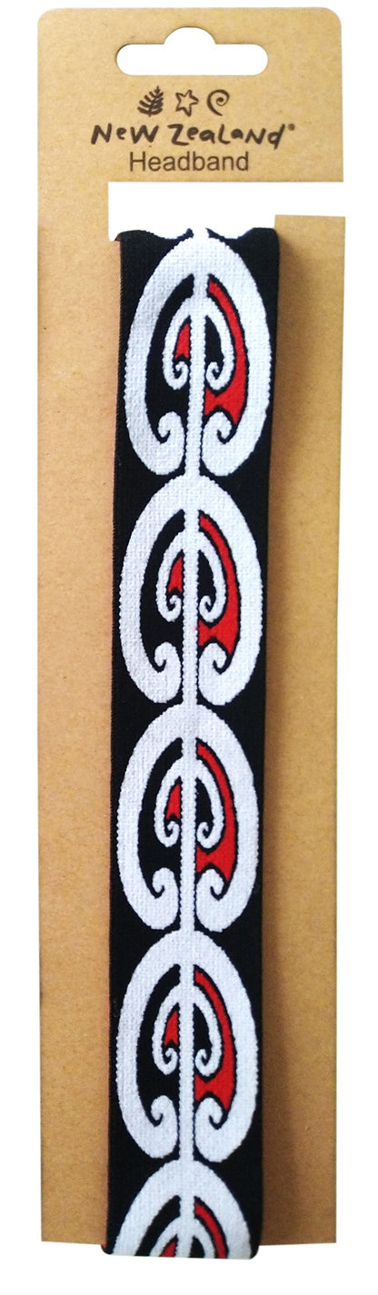 Black_Māori_Elastic_Headband_1 - XMT Creations