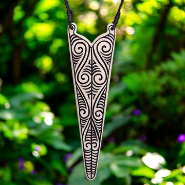 Bone_Engraved_Koru_Pendant_1 - XMT Creations