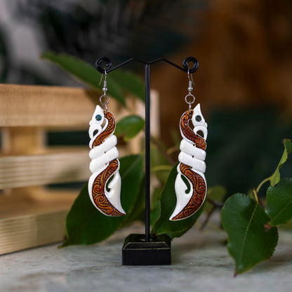 Bone_Manaia_Twist_Earrings_1 - XMT Creations