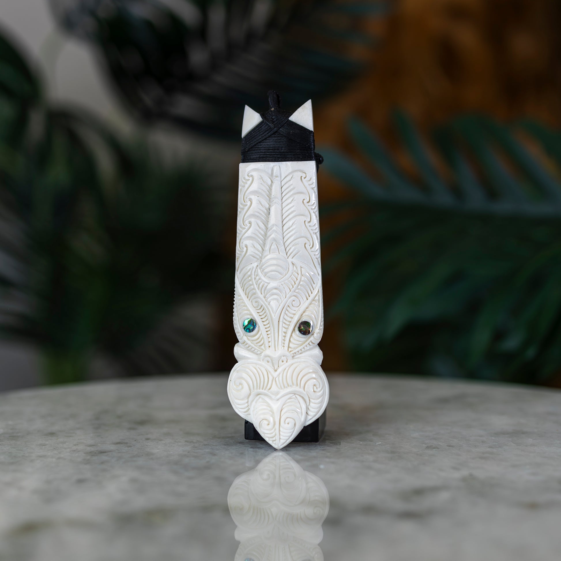 Bone_Toki_with_Tiki_Face_Pendant_2 - XMT Creations