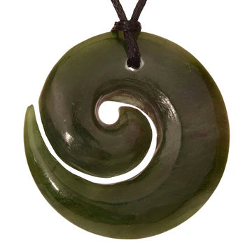 Pounamu Open Koru Pendant