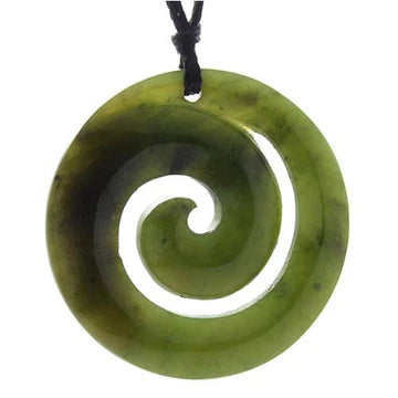 Pounamu Closed Koru Pendant