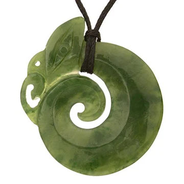 Pounamu Manaia Koru Pendant