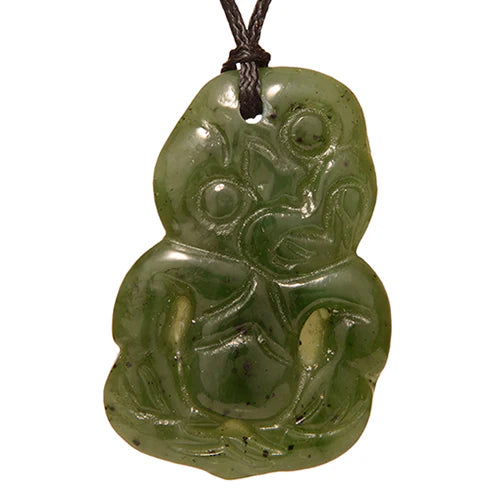 Jade Tiki Pendant