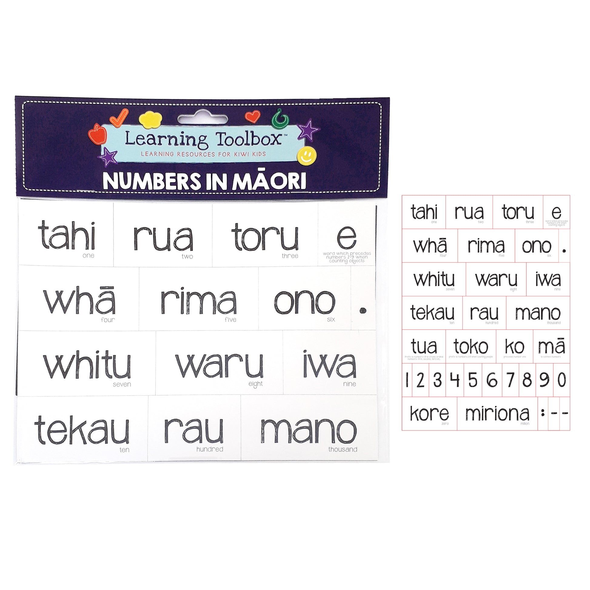 Magnetic_NZ_Māori_Numbers_33pcs_2 - XMT Creations