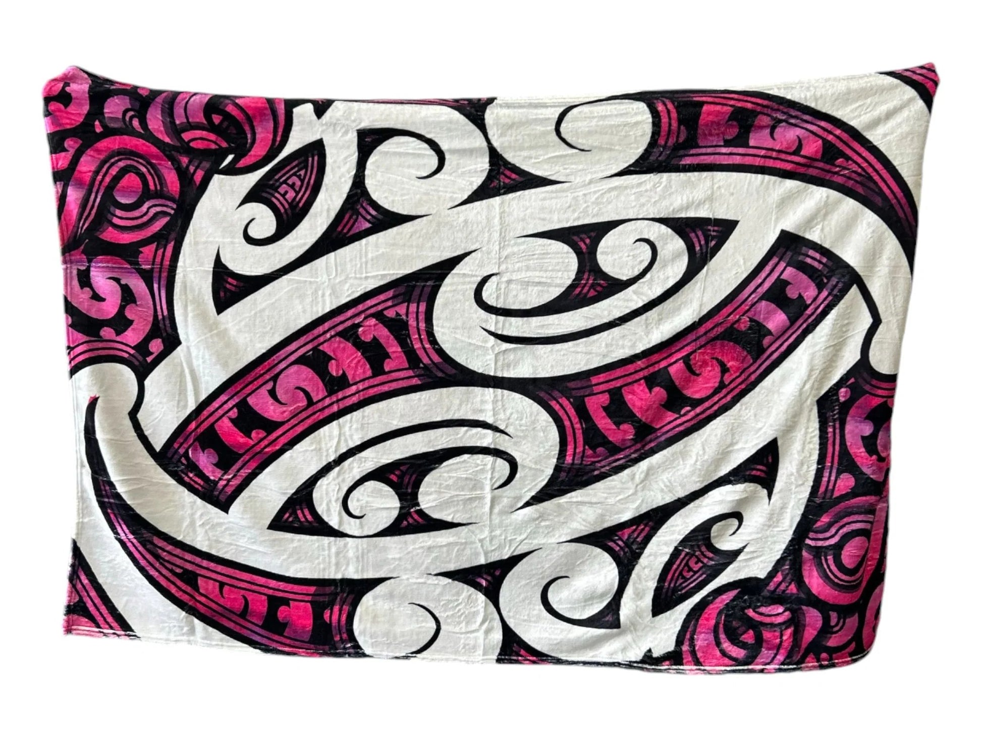 Māori_Design_Blanket_Pink_2 - XMT Creations