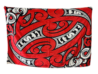 Māori_Design_Blanket_Red_2 - XMT Creations