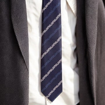 Blue Māori Necktie