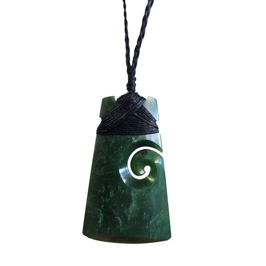 Pounamu Koru Toki Pendant