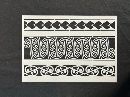 Māori Design Stencils - 3 Pack