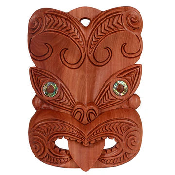 Wooden Tiki Mask: Wall Mounted