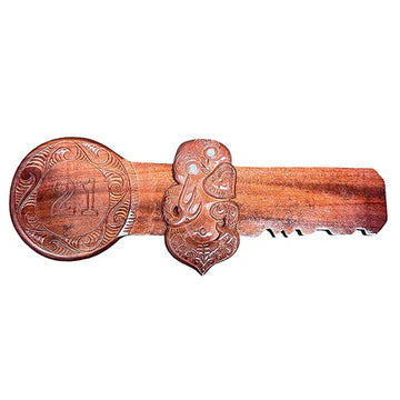 Wooden 21st Key with Tiki